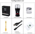 Electric Herb Grinder, Compact Size, Fast Grinding, USB-Rechargeable with 2 Glass Herb Jars and Mini Shovel