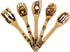 Nightmare Wooden Spoons, Fun Idea Serving Utensils Set, Burned Bamboo Kitchen Spoons, 5 Piece
