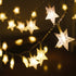 Star String Lights, 16.4 ft 50 LED Battery Operated with Remote & Timer, Warm White Twinkle Fairy Lights