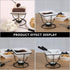 YARNOW Ceramic Butter Warmer Fondue Pot with Tealight Candle, Chocolate Melt Pot for Cheese and Chocolate