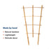 3Pack 16 Inch COLOtime Bamboo Trellis Fan Shaped Small Plant Trellis for Indoor Potted Plants Climbing Monstera Orchid