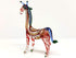Giraffe Miniature Figurine, Hand Blown Glass Animal Sculpture, Tiny Collectible Art Gift for Home Décor (3.5" Multi-Red)