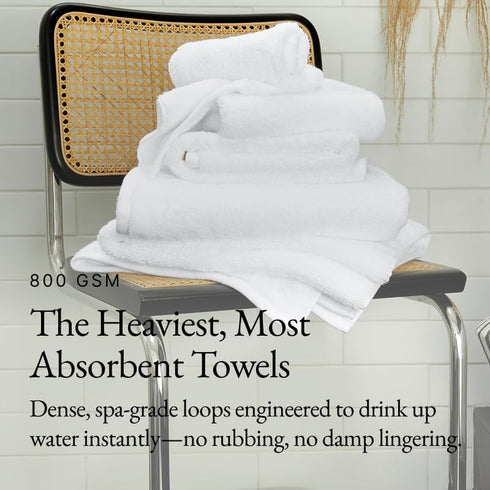 Set 2 800 100% Italic Ultraplush Australian Cotton Washcloths - of Luxury Plush Face Wash Cloths, Soft and Absorbent