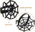 FRCOLOR 4pcs Metal Spider Web Napkin Holder, Halloween Napkin Rings for Festival Parties Weddings