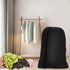 2 Pack Heavy Duty Large Laundry Bag, 28 x 45 inch Extra Hamper Bag for Dirty Clothes Organizer, Black
