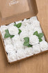 Ling's Moment Artificial Rose Flowers, 25pcs Foam Roses with Stem for DIY Wedding Bouquets and Home Decorations