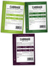 5 Packets Gardeners Basics, Cabbage Seeds for Planting Individual Bok Choy, Michihili (Napa) Chinese Cabbage, Red