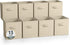 Sorbus 13 Inch Storage Bins - 8 Sturdy Collapsible Fabric Baskets with Handle for Organizing Clothes, Toys, Books