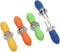 Chef Craft Classic EZ Store Jumbo Corn Holders, 8 Piece Set, Yellow/Green/Blue/Orange