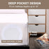 18" Mecerock Mattress Protector, Breathable and Soft Waterproof Mattress Protector, Mattress Cover, Fitted to Deep