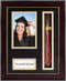 GraduatePro Graduation Picture Frame with Tassel Holder, Shadow Box Graduation Decoration Gift, Mahogany 4x6 Photo Frame