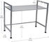 Mind Reader Kitchen Storage, Microwave Stand, Metal Shelf Organizer, Rack Shelf, 23.75"L x 12.75"W x 18.75"H