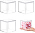 Kamehame Acrylic Boxes for Display, 3 Pack Clear Plastic Square Cube, 3.3x3.3x3.3Inch Small Storage Boxes with Lid