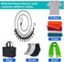 2 Pack Portable Clothesline with 12 Clothespins, Windproof Retractable Elastic Laundry Line for Drying