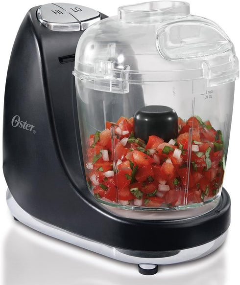Oster FPSTMC3321 3-Cup Mini Chopper with Whisk - Black