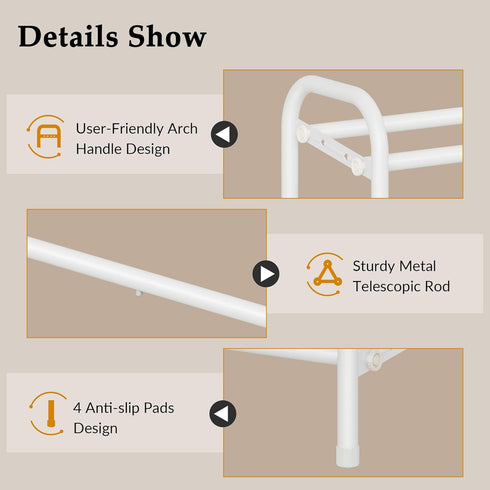 Closet,4 28 42, 24 Gewudraw Shoe Rack for Tier Shoe Organizer, Metal Shelf Can Expandable to for Bedroom, Entryway