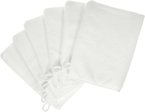 PHOGARY Microfiber Face Cloths, 6"x8" Fast Drying Bath Mitts Washcloth, Super Absorbent Soft