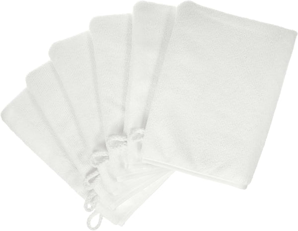 PHOGARY Microfiber Face Cloths, 6"x8" Fast Drying Bath Mitts Washcloth, Super Absorbent Soft