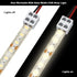 25 Pack Solderless LED Tape Light Connector, 2 Pin Terminal Block for 5V 12V 24V Single Color LED Strip Lights