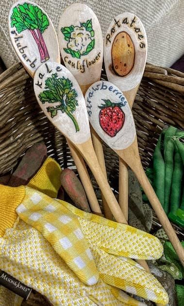 Kitchen Wooden Spoons - Mixing Baking Serving Utensils, 12 In - 12 Pack