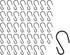 Tulead Mini Hanging Hooks, Iron Hooks Hanger 26×15mm, Pack of 40 for Hanging Pot, Plants, Jewelry