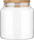 Glass Jar with Lid - 17.6 FL oz Airtight Glass Storage Jar for Kitchen Counter, Decorative Jar for Food