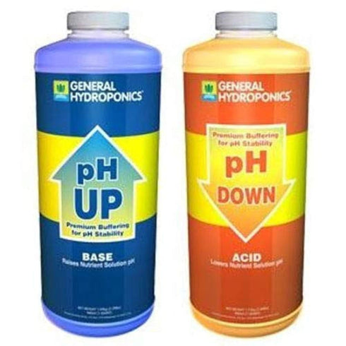 GH General Hydroponics pH Up and pH Down 1 Quart Combo Kit