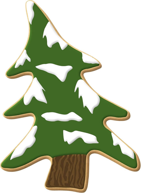Foose Pine Tree Cookie Cutter 3.5 Inch, Tin Plated Steel Cookie Mold