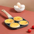 yarlung 4-Cup Fried Egg Frying Pan with Brush, Non-stick Poached Egg Skillet for Burger, Omelet, Camping