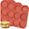 Ocmoiy Silicone Muffin Top Pans/Egg Molds for Baking, Non-Stick 4" Jumbo Round Mold for Hamburger Bun, Muffin Top,