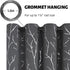 BUHUA Blackout Curtains for Bedroom, 63 Inch Length Thermal Insulated Grommet Top Curtains, 2 Panels, Dark Grey