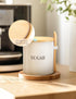 17oz Countertop AISBUGUR Sugar Bowl with Lid and Spoon: Metal Sugar Container - Airtight Food Sugar Jar - Coffee Bar