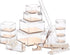 OfficeGoods Acrylic Desk Organizer w/Gold Base – Elegant Odds & Ends Box for Home or Office, Large