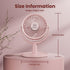 Shinebella 4 Speeds Small Desk Fan, Personal Portable Mini USB Fan, Quiet, 310 Degree Rotation, Detachable, 4 inch