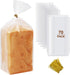vivinin 70 Pack Bread Bags & 100 Pack Ties, 8" x 4"