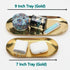Stainless Steel Decorative Tray, Set of 2, 9 Inch Long, Jewelry Dish, Small Storage Tray, Gold