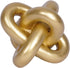 PUHOZN Gold Knot Statue Decor Modern Geometric Round Sculpture Table Sculptures and Figurines