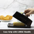 MKYHBOO Countertop, Ceramic Butter Dish With Lid for Covered Butter Holder With Lid, Black Butter Container, Butter