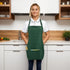 3 Adjustable Waterproof Aprons with Pockets for Men Women, Server Apron for Kitchen Cooking Gardening Restaurant