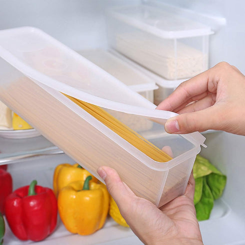 Guardians Pasta Container, Noodle Food Storage Spaghetti Keeper Box with White Cover