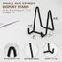 Plate Holder Easel Display Stand - 4.5 inch Metal Plate Stands for Display, Black Iron Easels for Pictures, Photo