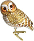 Old World Christmas Clip-on Pygmy Owl Bird Blown Glass Ornament 18067, Free Box Included