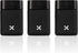 3-Pack CubeX Miron UV Glass Jars, Airtight Storage for Herbs, Tea, Coffee, Spices & Cosmetics, Stackable with Labels