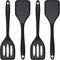 Silicone Small Serving Spatula Set of 4, Mini Turner for Kitchen Use, Small Spatulas for Egg, Steak, Pancake