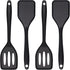Silicone Small Serving Spatula Set of 4, Mini Turner for Kitchen Use, Small Spatulas for Egg, Steak, Pancake