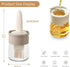 Sauce and Oil Bottle with Silicone Brush for Cooking BBQ Kitchen - 6.8oz by Kwude
