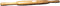 Handmade Mango Wood Rolling Pin, 14 Inch Long Dough Roller for Roti Chapati Paratha, Made in India