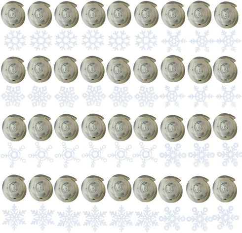 GOER 36 Pcs Snowflake Hanging Swirls for Christmas, New Year, Winter Party Decorations