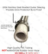 EZ-FLUID 180"(15Ft) x 1/4" Female Comp x 1/4" Female Comp Burst-Proof Stainless Steel Braided Flexible Refrigerator Ice Maker Water Line Connector, Fridge Flex Water Supply Hose,Portable&Home