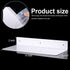 8 Office(14 5 2 Inches,White) Blulu Pcs Acrylic Floating Shelf, Invisible Wall Mounted Shelf for Book Plants Picture